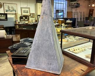 Large galvanized funnel 