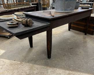 Antique Industrial 2 tier work table 