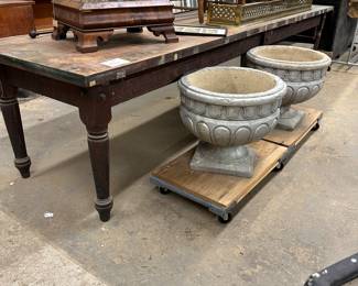 Antique 12’ work / farm table 