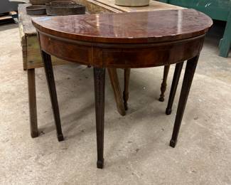 Antique mahogany card table 