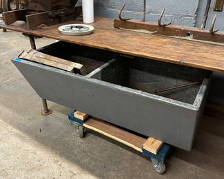 Antique soapstone slop sink