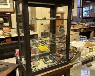 Antique counter top display cabinet 
