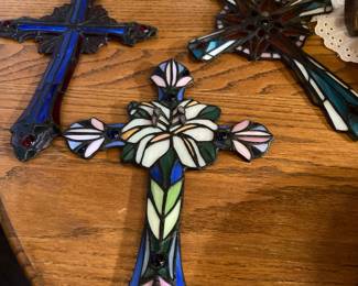 Stained glass crosses 