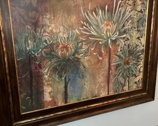 Large painting of chrysanthemums
