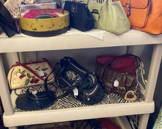 Lots of variety in the purses