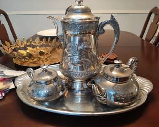 Lovely, unusual patterns of silver