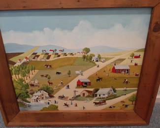 Love this folk art by Mansfield