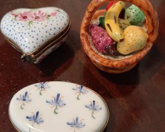 Limoge porcelain boxes