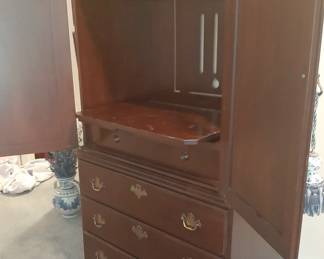 Harden Armoire with Media Cabinet