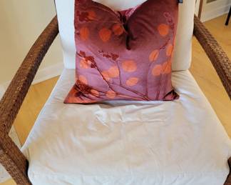 Suede-like fabric and there are 2 of these