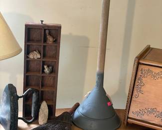 Antique cleaning items