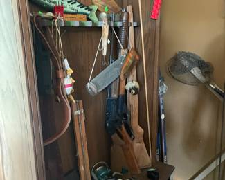 Gun cabinet (has glass doors) $50