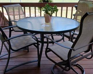 Patio table set