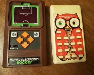 Vintage Mattel Electronics Soccer & National Semiconductor Quiz Kid