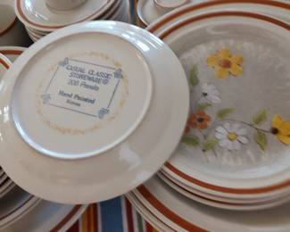 1950's vintage stoneware from Korea.  Pamela pattern