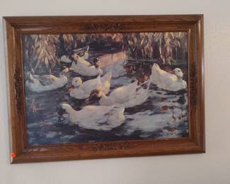 Ducks By a River Bank.  Alexander M. Koesler