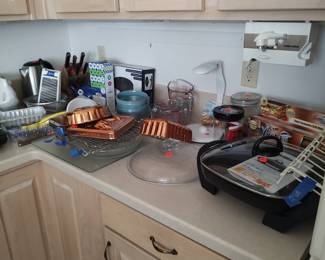 Electric fry pan, copper molds, and more