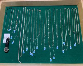 14k chain necklaces and bracelets. These will be available on Friday only. The pricing is near scrap gold pricing and will not be reduced later.