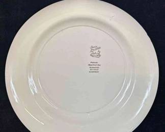 Ivory Porcelain 1925 Four Plates 22K Gold