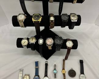 Various Watches Lot 2quartztimexfossilwestclox