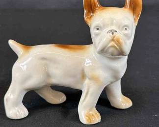 Vintage French Bulldog Made Of Porcelain