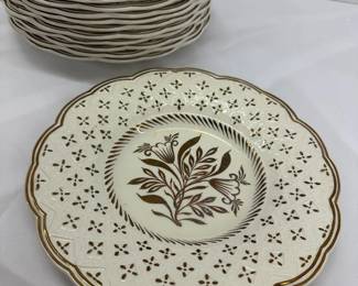 Wedgwood Cream And Gold Trimmed 12 Piece Set