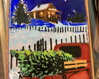 signed Houston Llew copper art