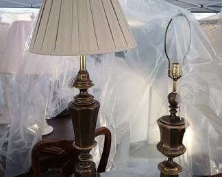 Brass lamps vtg