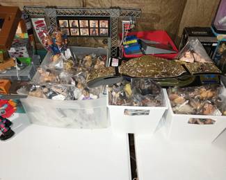 WWE! Loose, New in packages, vintage, WWE talking ring, complete 