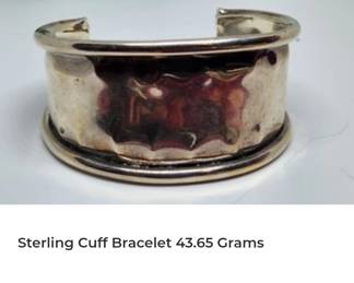 Sterling silver 925 cuff bracelet