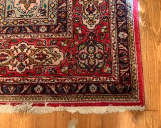 #12	Handknitted Red/Blue/Cream Rug 100" Wool Rug - Allakbar Momen Handwoven Persian Wool - 13'4" x 10'	 $1,200.00 			
