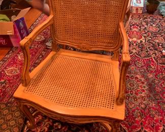 #27	French Provincial Chair w/cane Back Seat	 $125.00 			
#28	French Provincial Chair w/cane Back Seat  (as is Glue Spot)	 $100.00 			
