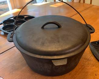 #41	Cast Iron Kettle w/lid & Handle - 12Round x 6" Tall	 $45.00 			
