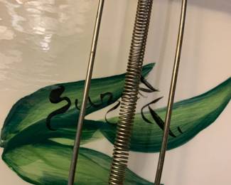 #44	Hand-Painted Ceramic Oval Dish of Shrimp, Crab and Lobster   21x9 by Susan T	 $25.00 			
