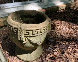 #49	Concrete Pot 16x17Tall	 $40.00 			
#50	Concrete Pot 16x17Tall	 $40.00 			
