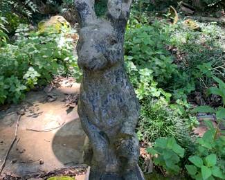 #55	Concrete Rabbit (as is paw broken) - 29" Tall	 $30.00 			
