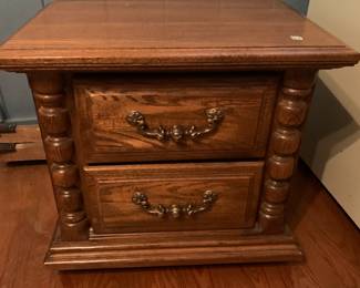 #67	2 Drawer Bedside Table - 34x17x22	 $30.00 			
