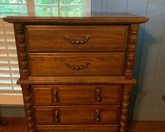 #69	Chest of 5 Drawers 37x18x48	 $75.00 			

