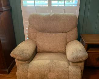 #76	LazyBoy Recliner (as is Stains) Continuous Chair 	 $65.00 			
