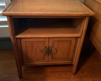 #77	Mid-Century Table w/2 door (as is paint on Top) - 23x16x25	 $30.00 			
