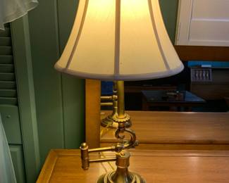 #85	Heavy Brass Stiffel  Swivel Lamp - 25" Tall	 $125.00 			
