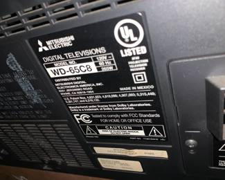 #83	Mitsubshi 65 inch tv YOU MOVE WD65c	 $65.00 			
