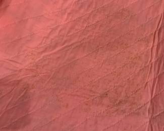 #112	Scrappy Around the World Quilt (stains on Back) - 74x72	 $75.00 			
