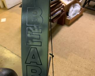 #122	Bear Whitetailed II 60lb Right Hand compound Bow w/case & Arrows	 $100.00 			
