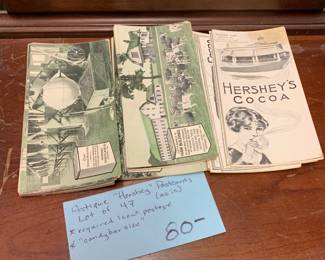 #127	Antique "Hershey" Postcards Lot of 47 (as is) Required 1 cent Postage "Candy Bar Size"	 $80.00 			
