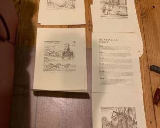 #139	First National Prints - Huntsville - set of 4- GE Monroe Jr. Artist 	 $30.00 			
