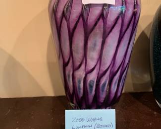 #156	2000 Wayne Lumpkin 7"x4"Vase	 $50.00 			
