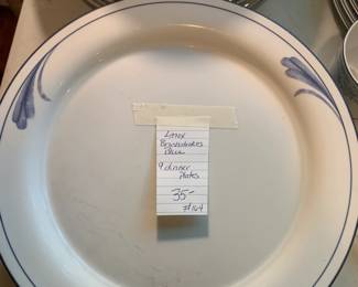 #164	Lenox blue Brushstrokes	 $35.00 			
