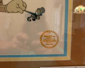 #167	1940 Walt Disney Limited ed Serigrah from "Pinocchio	 $25.00 			
