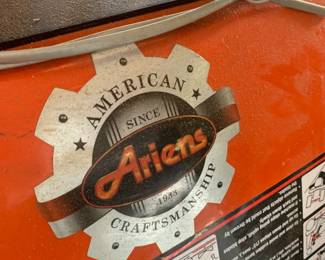 #178	Ariens Riding Mower 17.5 HP	 $800.00 			
